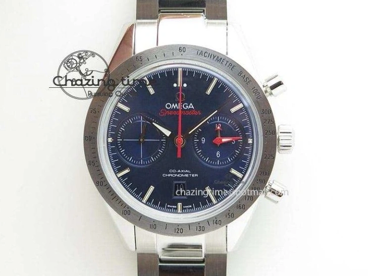 0306 Seamaster 300m Chrono SS YG OMF 1:1 Best Edition Blue Dial on SS YG Bracelet A Seasonal 7691